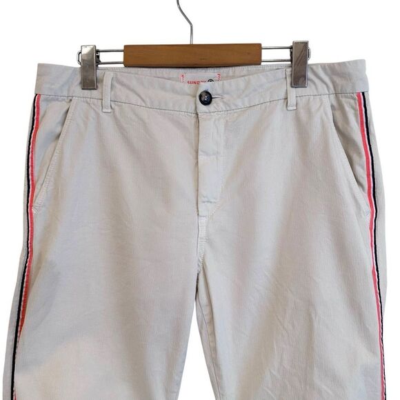 Sundry Women's Cream Denim Side Stripe Joggers Size 30 - Picture 3 of 6